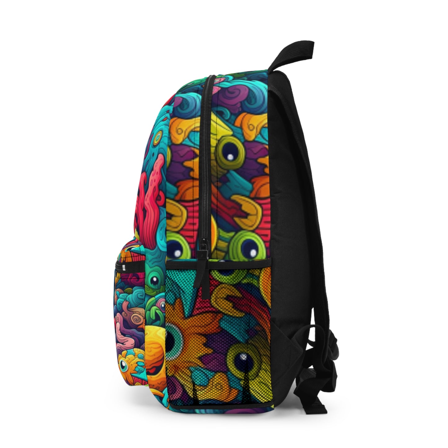 Shoulder bag Backpack for trippy art lovers Ai graphic inspired imagery Ai graphics back pack Back to school vibe Unisex make up Back pack