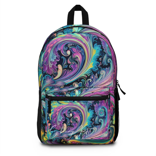 Shoulder bag Backpack for trippy art lovers Ai graphic inspired imagery Ai graphics back pack Back to school vibe Unisex make up Backpack