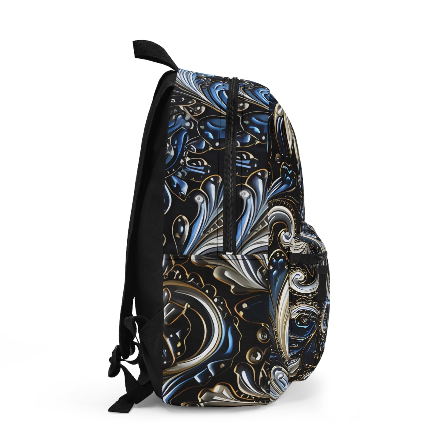 Student backpack bag paisley inspired Watercolour inspired design abstract art shoulder bag art tote creative fashion artist fashion makeup