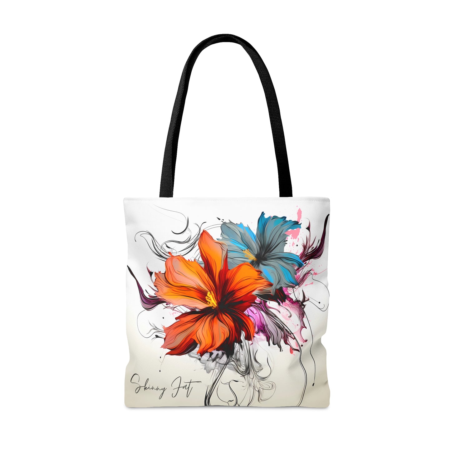 Tote bag for the flower artist lover oil painting inspired Water colour inspired design abstract art tote bag painting tote creative fashion