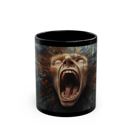 Ceramic coffee mug Ai image printed Hot beverage casual soup cup keeps the pride of Caffine alive with a morning cup of coffee Ai style 11oz