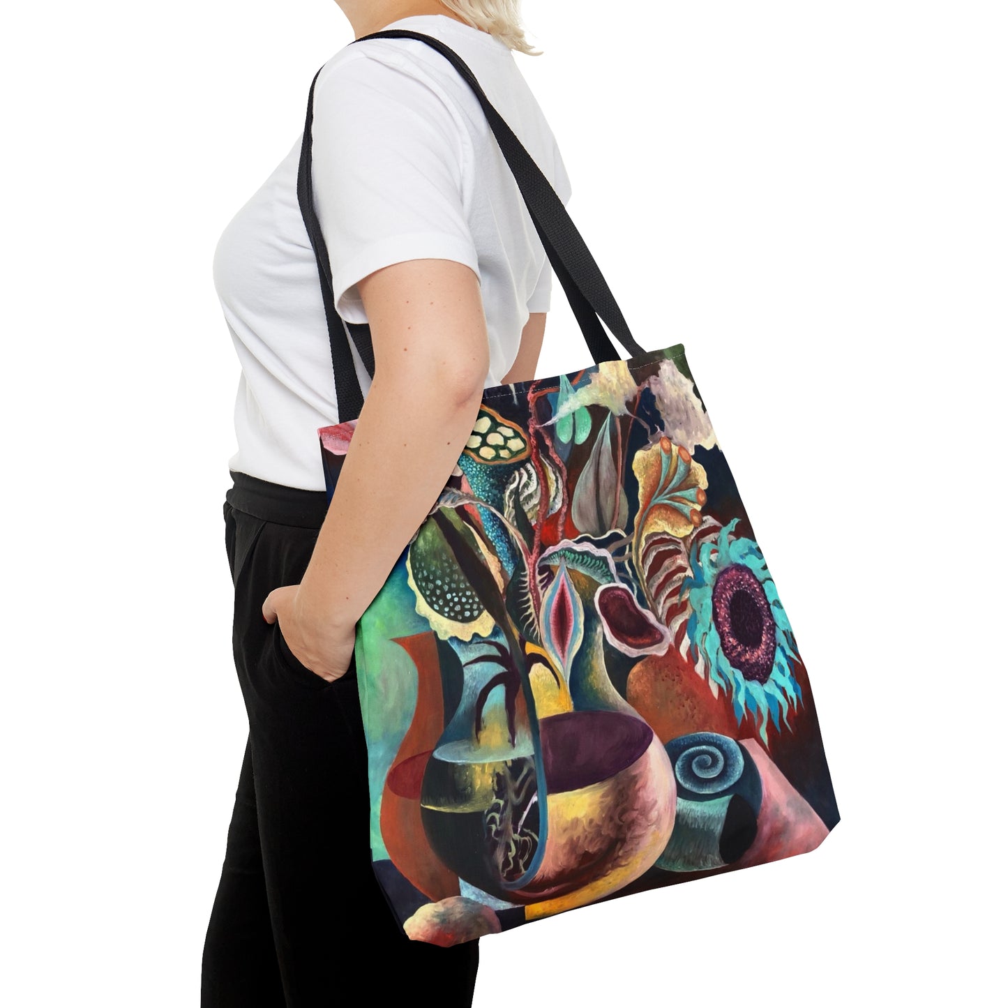 Artistic tote bag, oil painting inspired, Watercolor inspired design, abstract art tote bag, painting tote, creative fashion, artist fashion