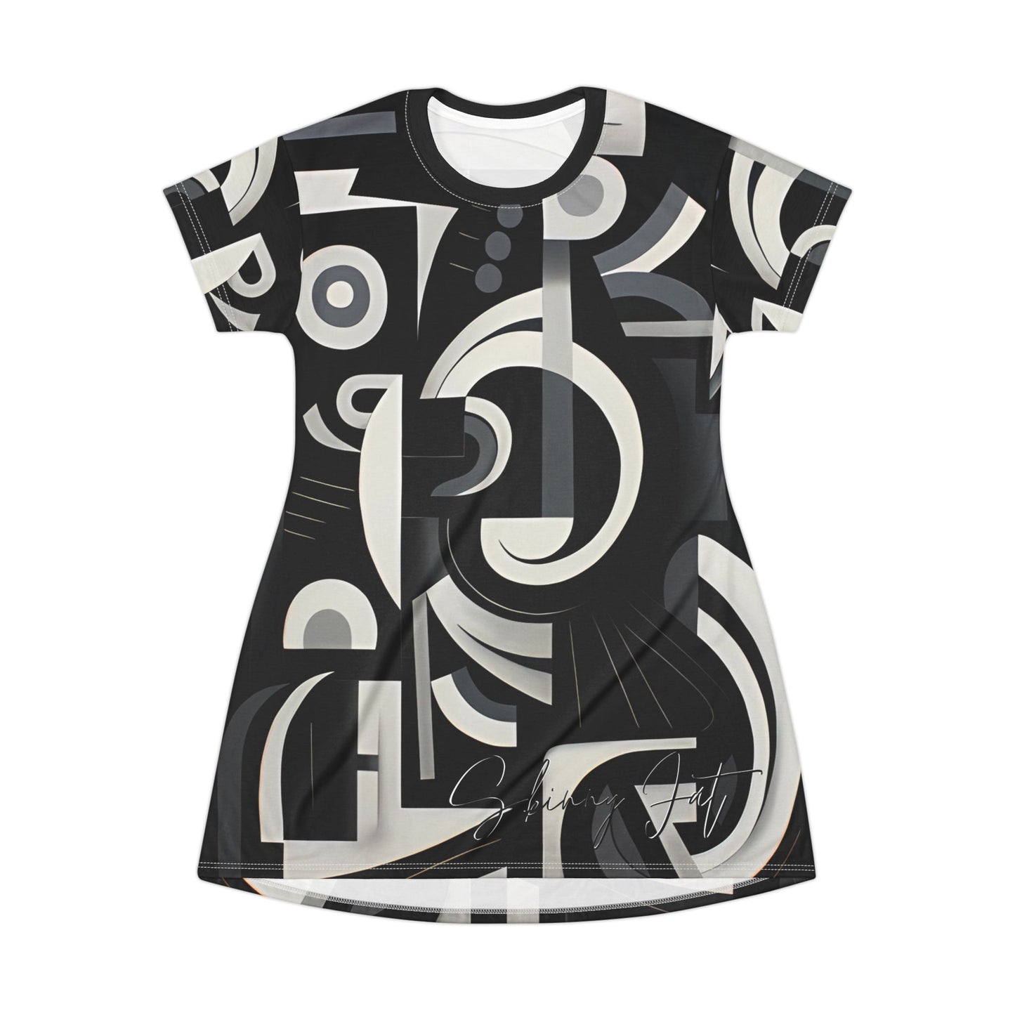 Spring dress T comfortable breathable abstract art design leisure wear Spring T love of butterflies spring Feminine wear casual womens wear