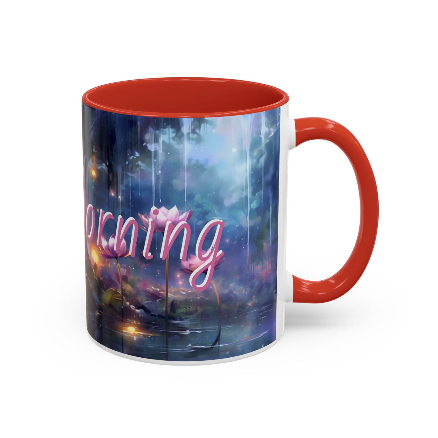 Flower print ceramic coffee mug Hot beverage casual soup mug keep the street life alive with a morning cup of coffee graffiti style 11oz