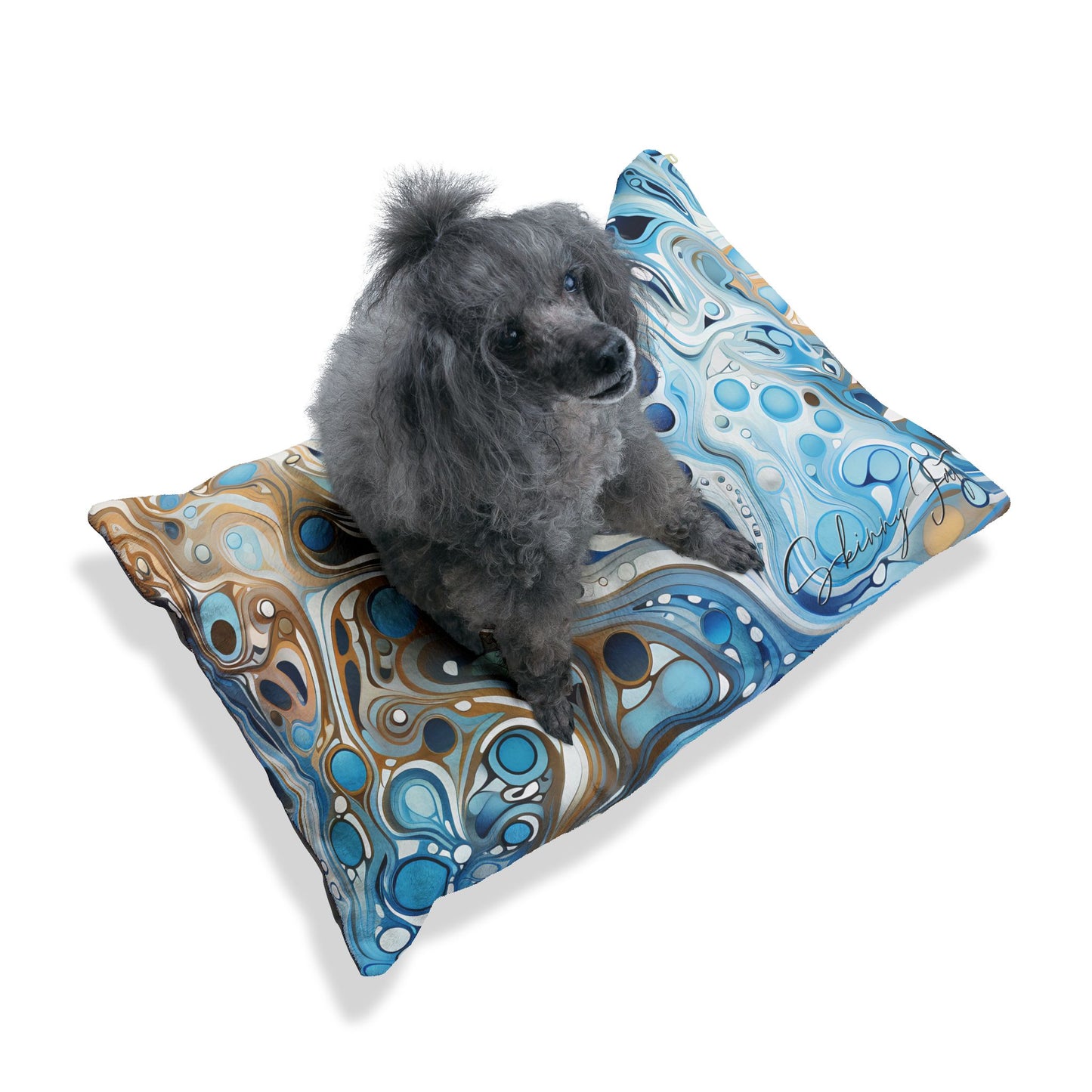 Pet bed Where Comfort Meets AI Signature Graphics Printed Pet Bed gift Custom Pet Personalized Pillow Pet Gift square shaped pillow