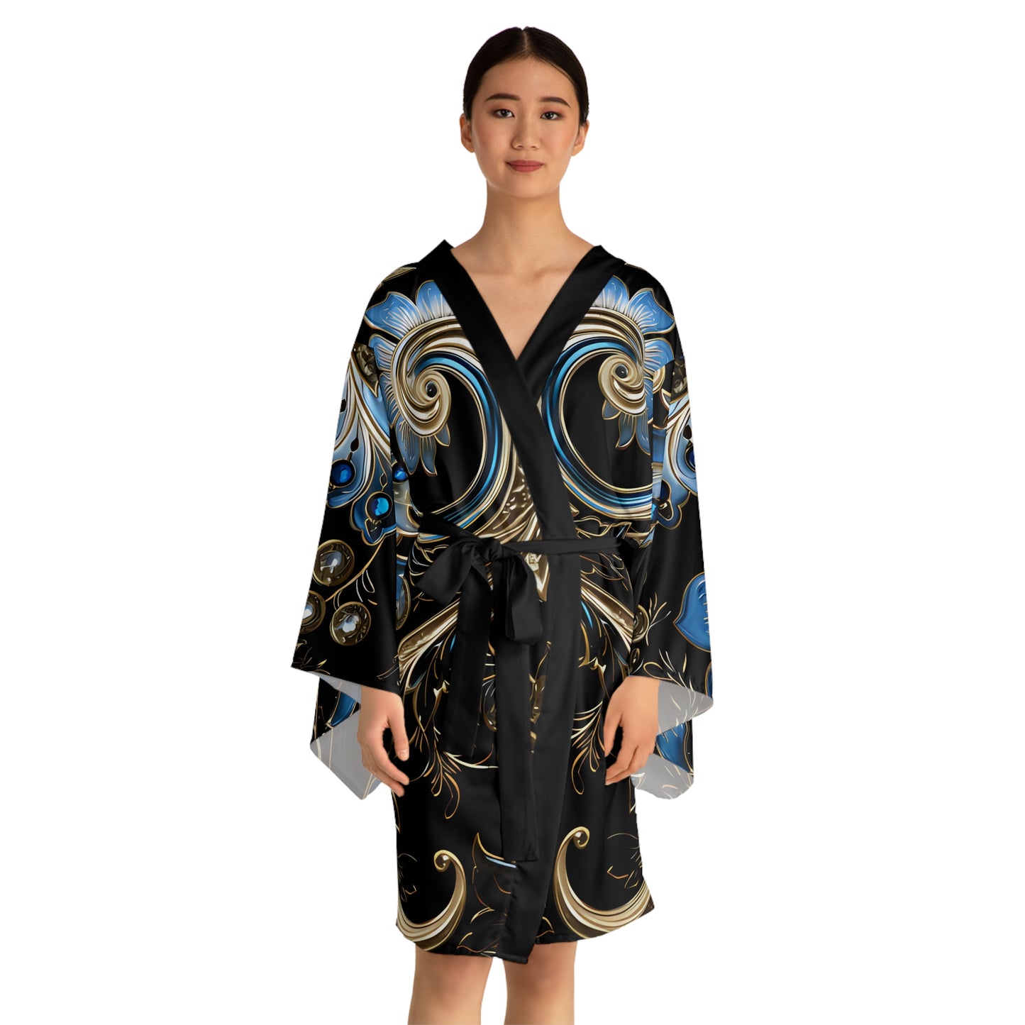 Womens kimono comfortable breathable paisley design leisure wear Spring kimono love of a regal spring Feminine wear casual womens wear