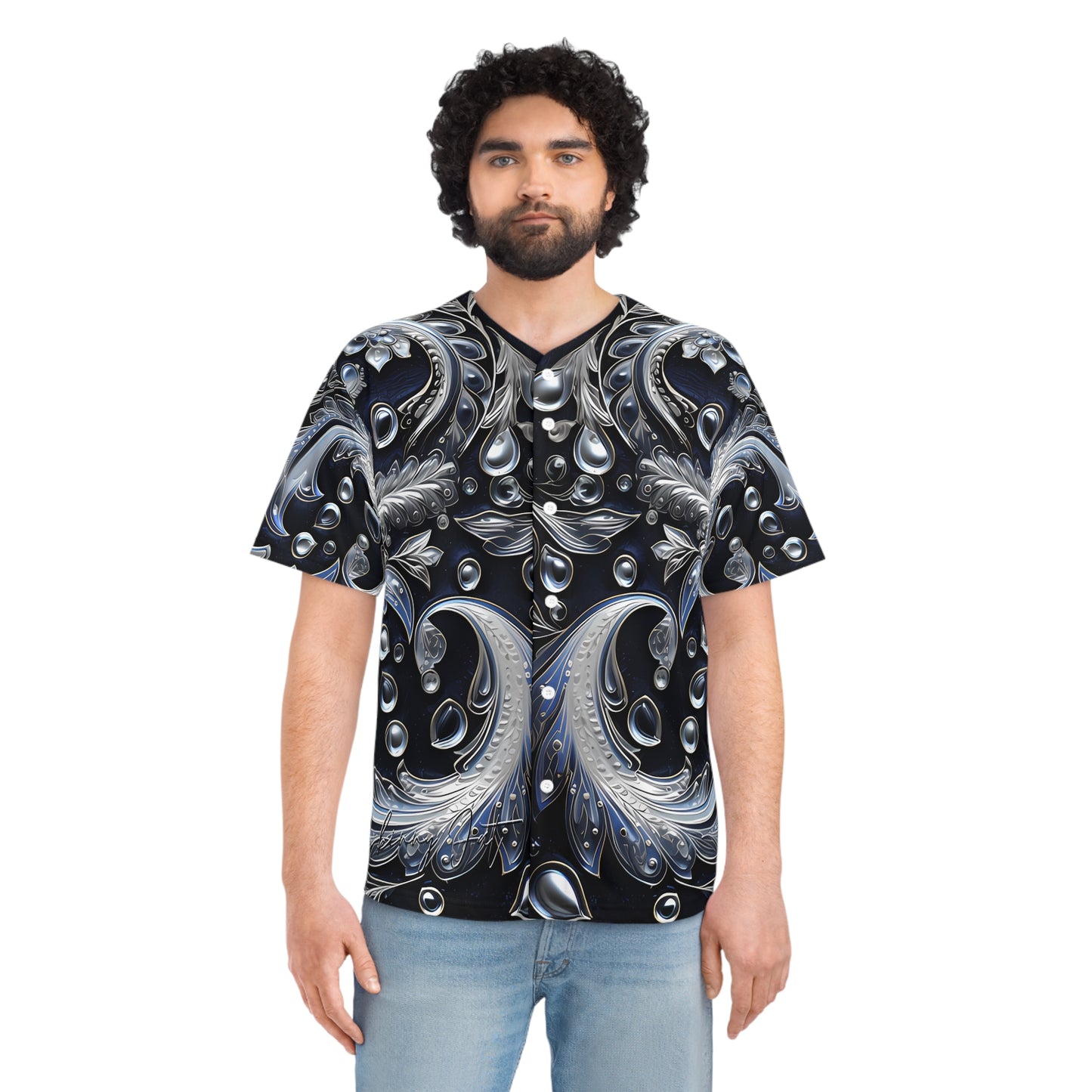 Mens leisure shirt made with class Ai design print Futuristic classy street wear made for that sports fanatic Smart Graphics Men Baseball T