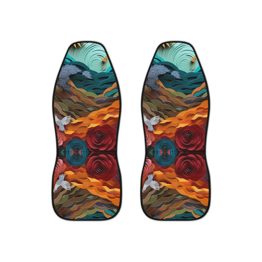 Car Seat Covers with a floral twist Protect your seats with a stylish design made with Ai graphics