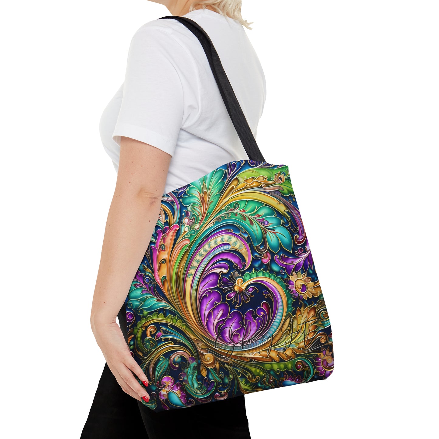 Tote bag for the flower artist lover oil painting inspired Water colour inspired design abstract art tote bag painting tote creative fashion