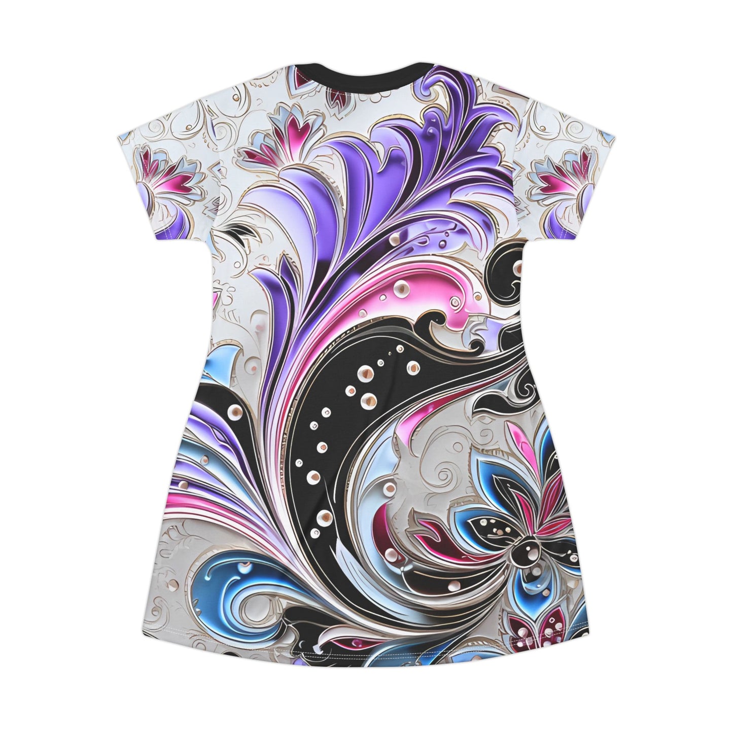 Spring dress T comfortable breathable paisley regal design leisure wear Spring T love of butterflies spring Feminine wear casual womens wear