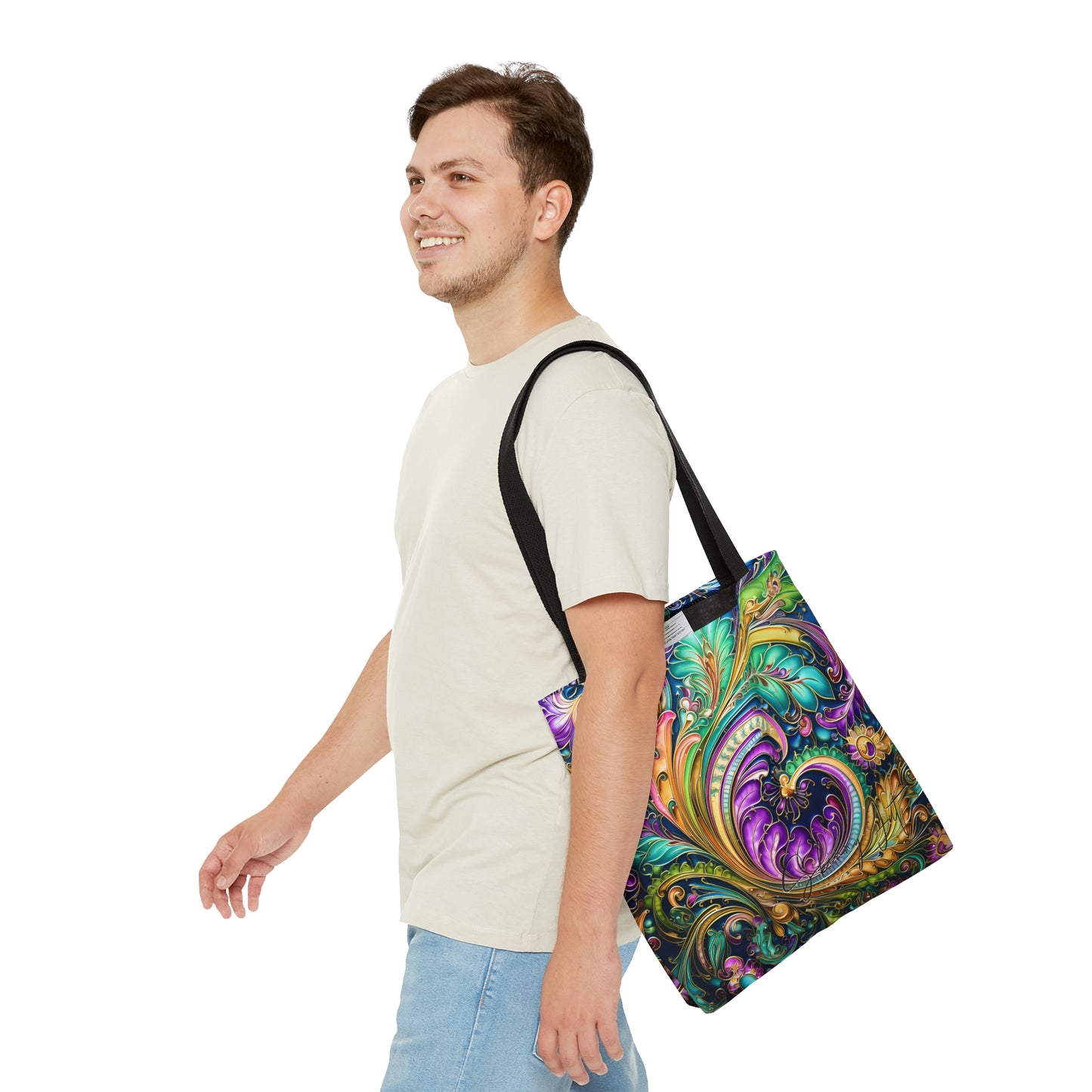 Tote bag for the flower artist lover oil painting inspired Water colour inspired design abstract art tote bag painting tote creative fashion