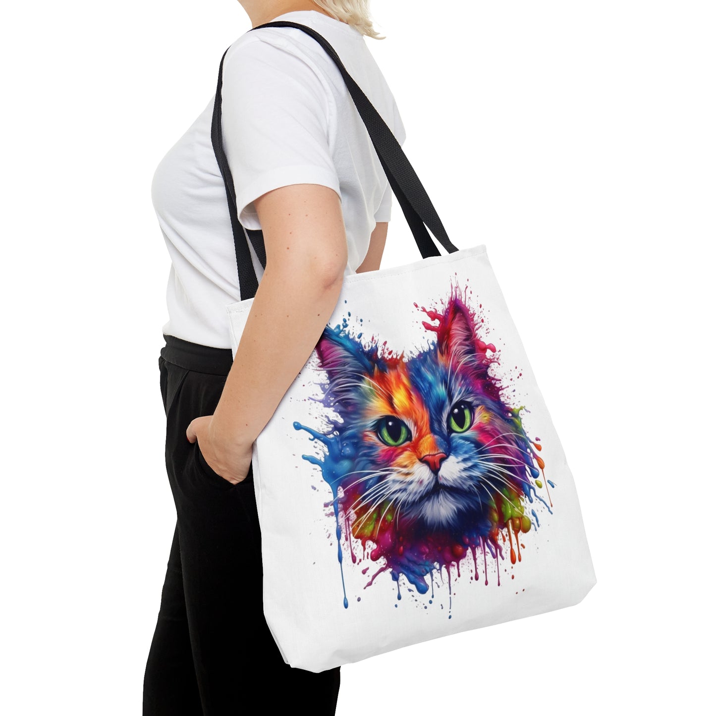 Tote bag for cat design lovers ai graphic inspired snack pack tote stylish tote bag for travel cool shopping bag casual carrying tote