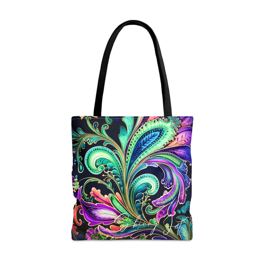 Tote bag featureing a beautiful flower image on both sides perfect for nature lovers gift and those who appreciate the beauty of flowers