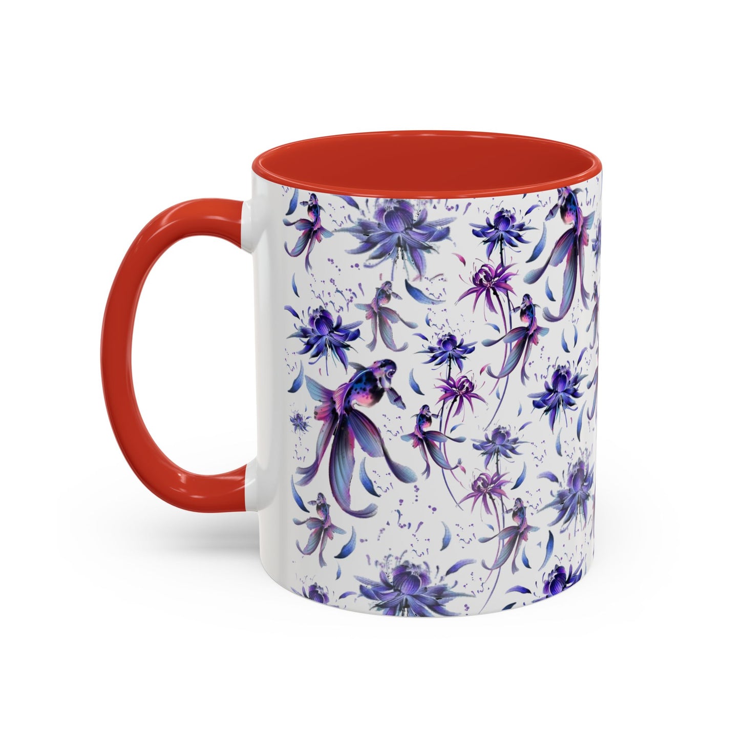 Flower print ceramic coffee mug Hot beverage casual soup mug keep the street life alive with a morning cup of coffee graffiti style