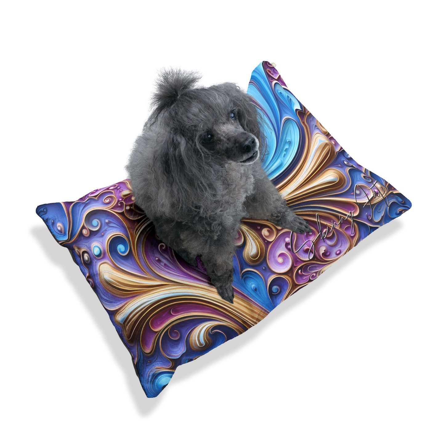 Pet bed Where Comfort Meets fuzzy AI Signature Graphics Printed Pet Bed gift Custom Pet Personalized Pillow Pet Gift square shaped pillow