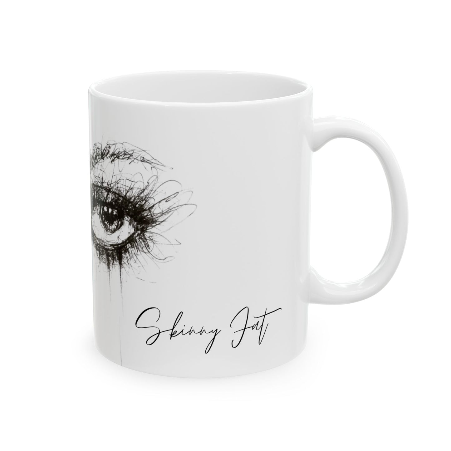 Graffiti print ceramic coffee mug Hot beverage casual coffee mug keep the street life alive with a morning cup of coffee graffiti style