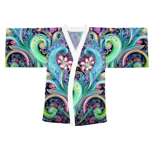 Long Sleeve Kimono Robe (AOP)