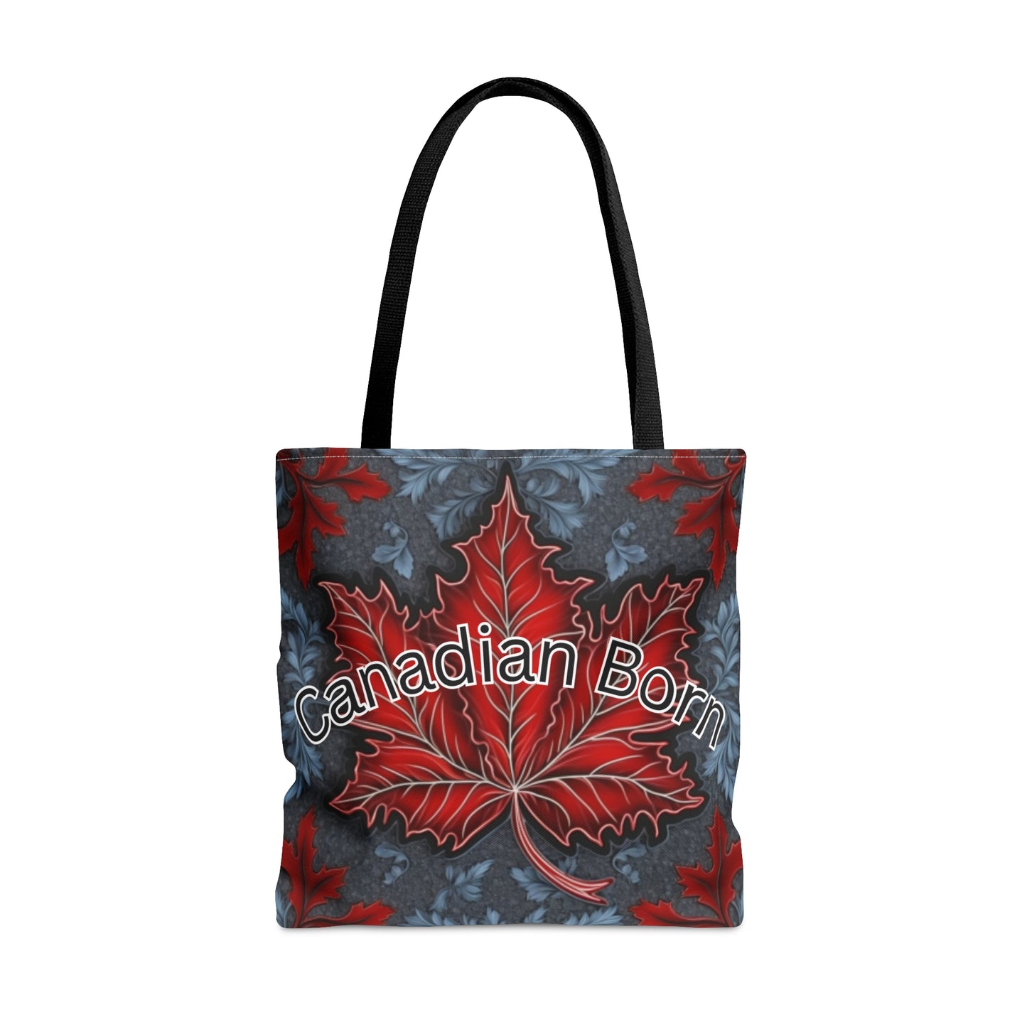 The tote bag made for Canadian proud maple leaf AI graphic symbol of Canada in a modern and artistic way book bag for teachers shopping bag