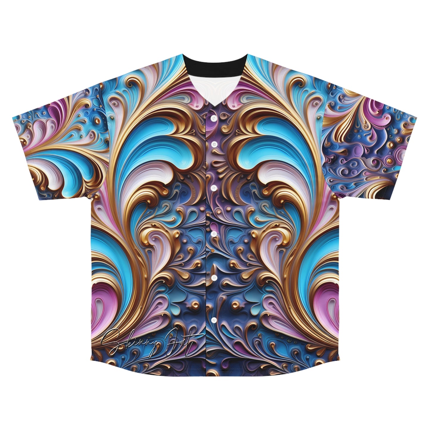 Mens leisure shirt made with class Ai design print Futuristic classy street wear made for that sports fanatic Smart Graphics Men Baseball T