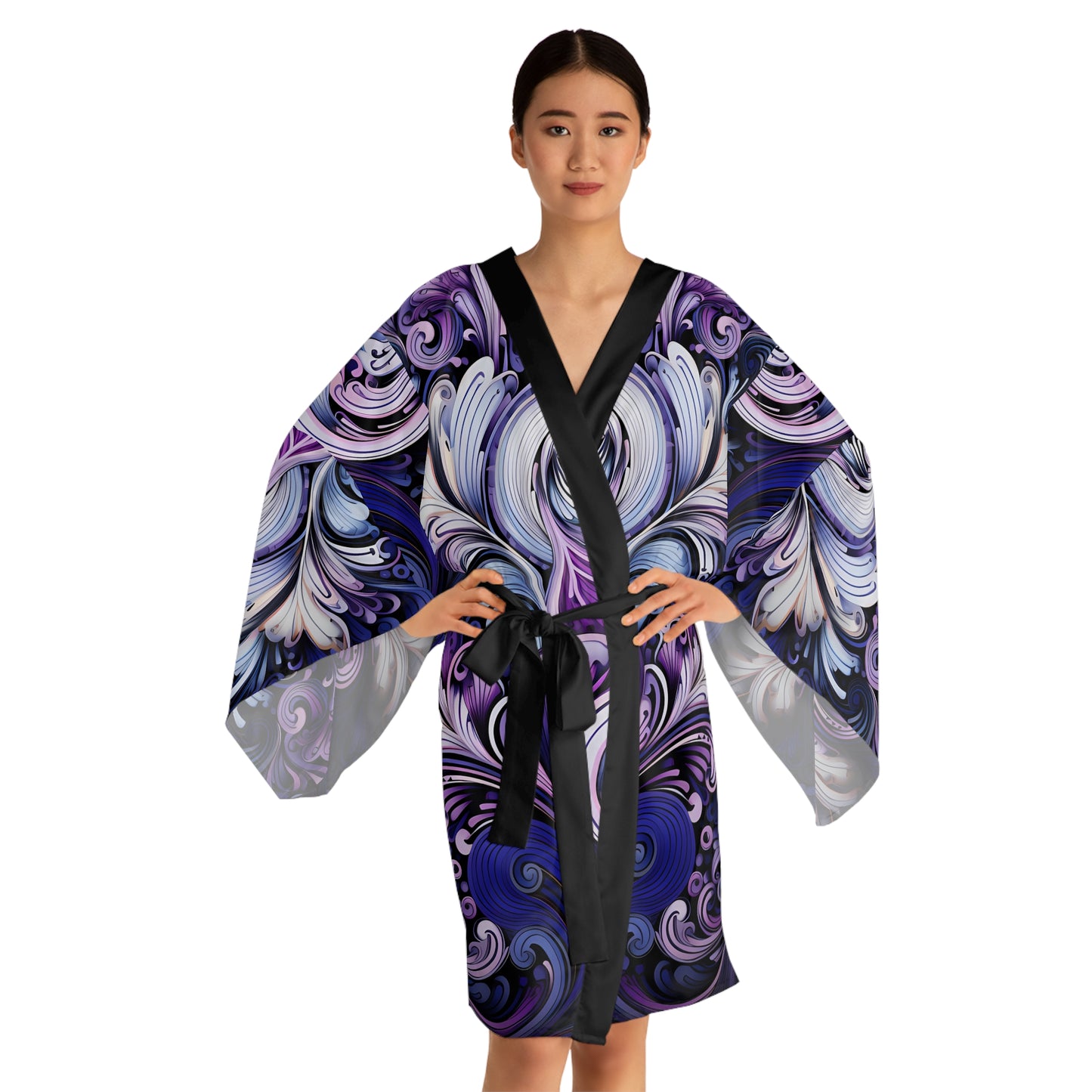 Womens kimono comfortable breathable paisley design leisure wear Spring kimono love of a regal spring Feminine wear casual womens wear