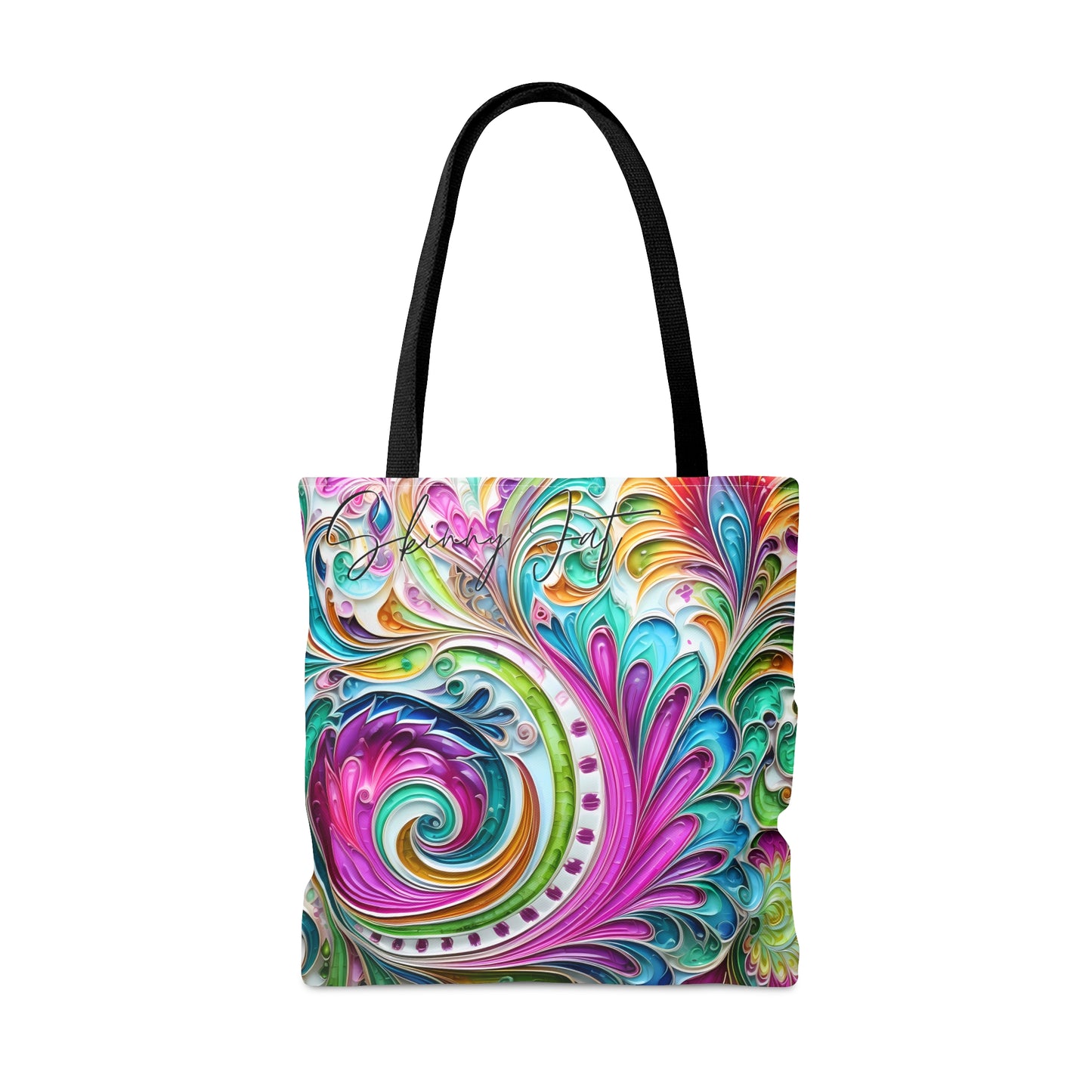 Artistic tote bag pink paisley inspired Watercolour design abstract art tote bag painting tote creative fashion teen artist fashion