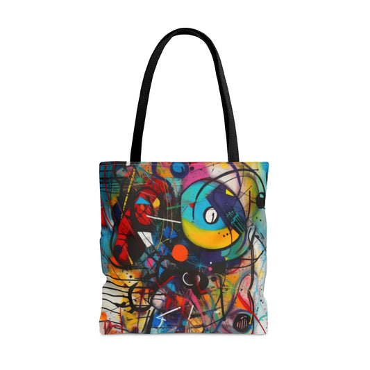 Carry Your Artistic Style Everywhere with Our Vibrant Abstract Art Design Tote Bag, Contemporary art design, Artistic flair to bag, tote bag