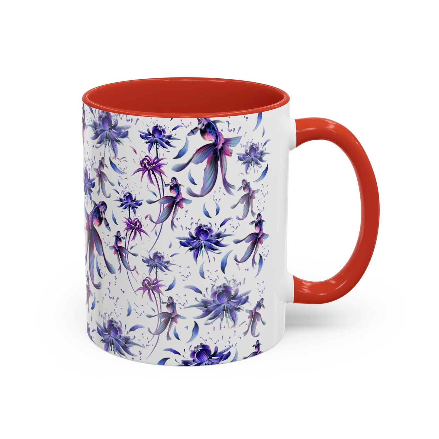 Flower print ceramic coffee mug Hot beverage casual soup mug keep the street life alive with a morning cup of coffee graffiti style