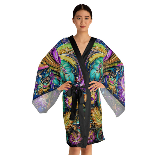 Womens kimono comfortable breathable paisley design leisure wear Spring kimono love of a regal spring Feminine wear casual womens wear