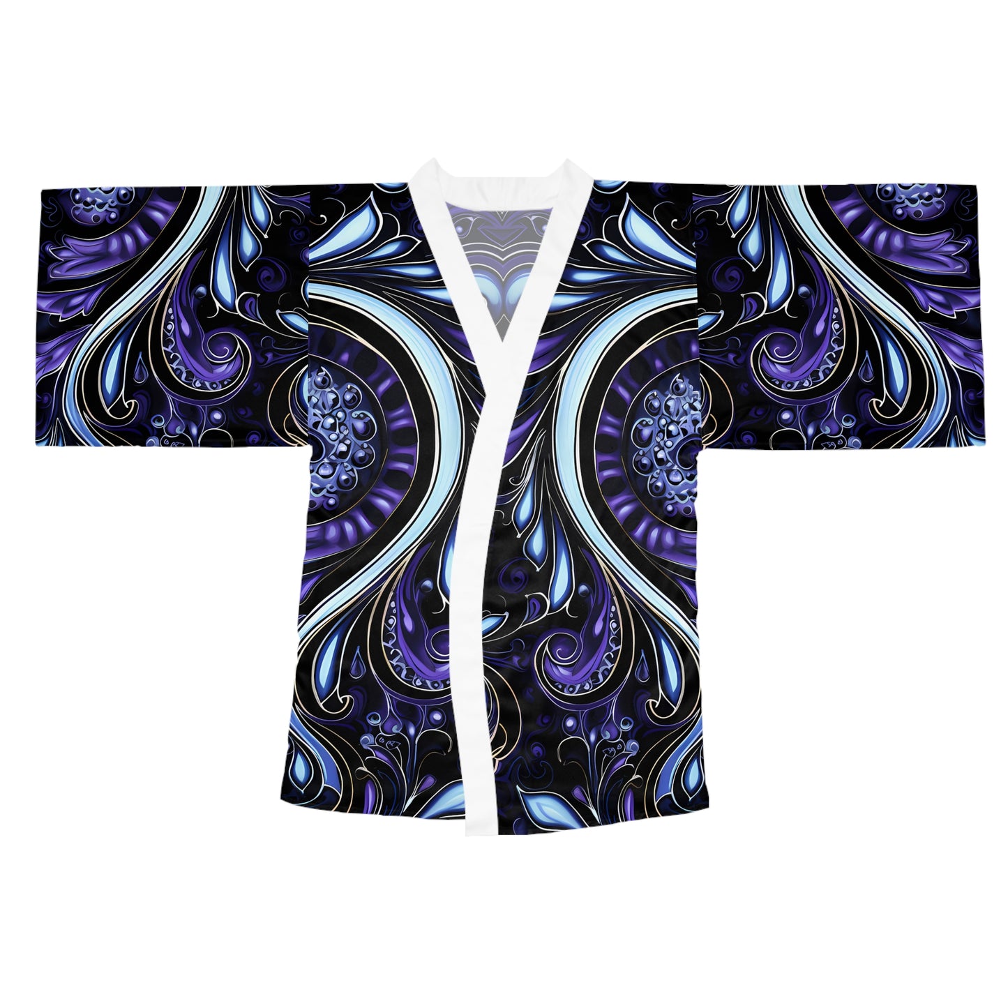 Womens kimono comfortable breathable paisley design leisure wear Spring kimono love of a regal spring Feminine wear casual womens wear