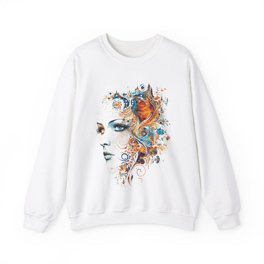 Crewneck Sweatshirt street art as a gift for anyone printed on a fashionable sweater back to school style sweat T