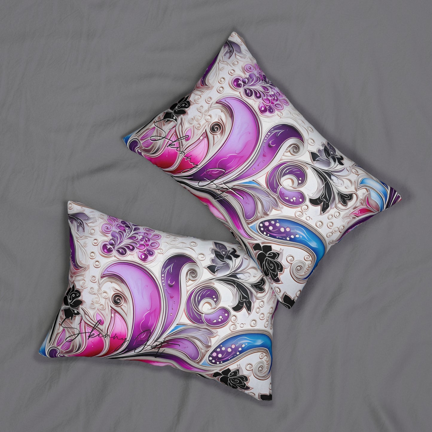 Spun Polyester lumbar Pillow with Stunning Graphics Innovative Comfort Artificial Intelligence in Every Thread gift for everyone