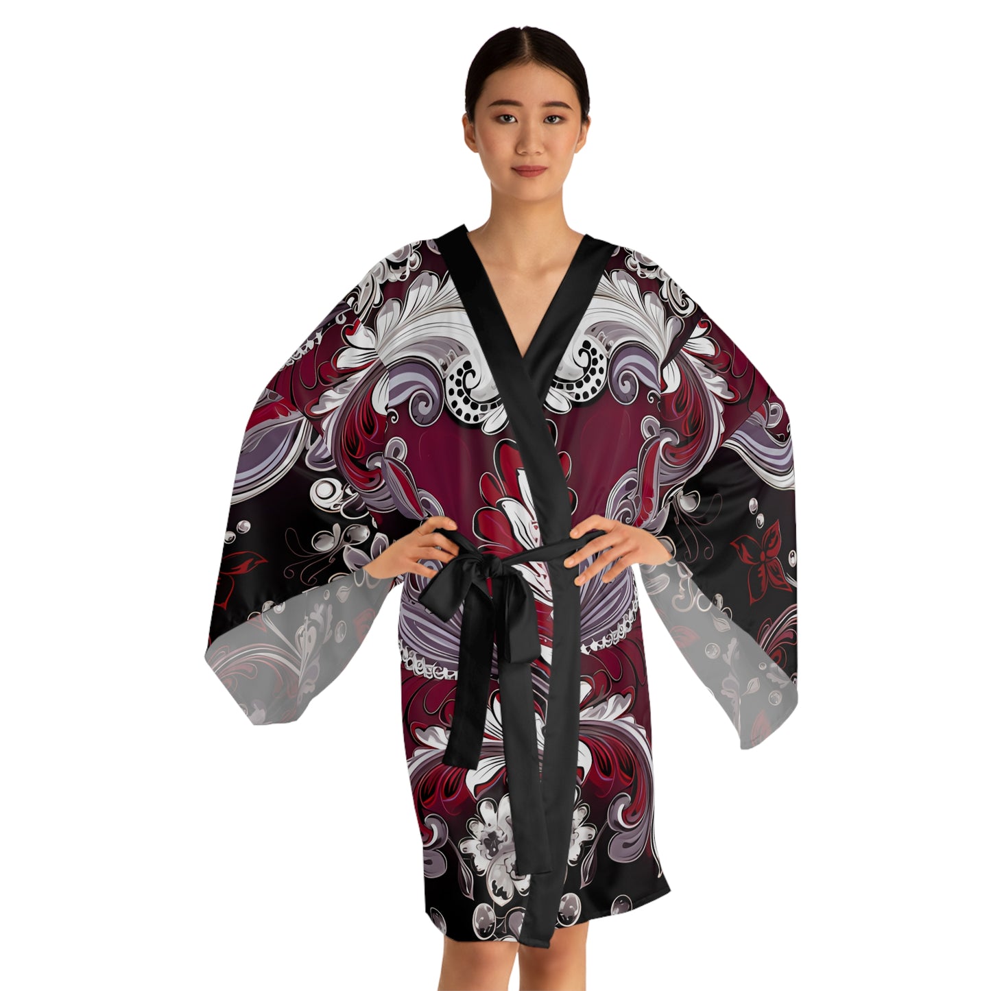 Womens kimono comfortable breathable paisley design leisure wear Spring kimono love of a regal spring Feminine wear casual womens wear