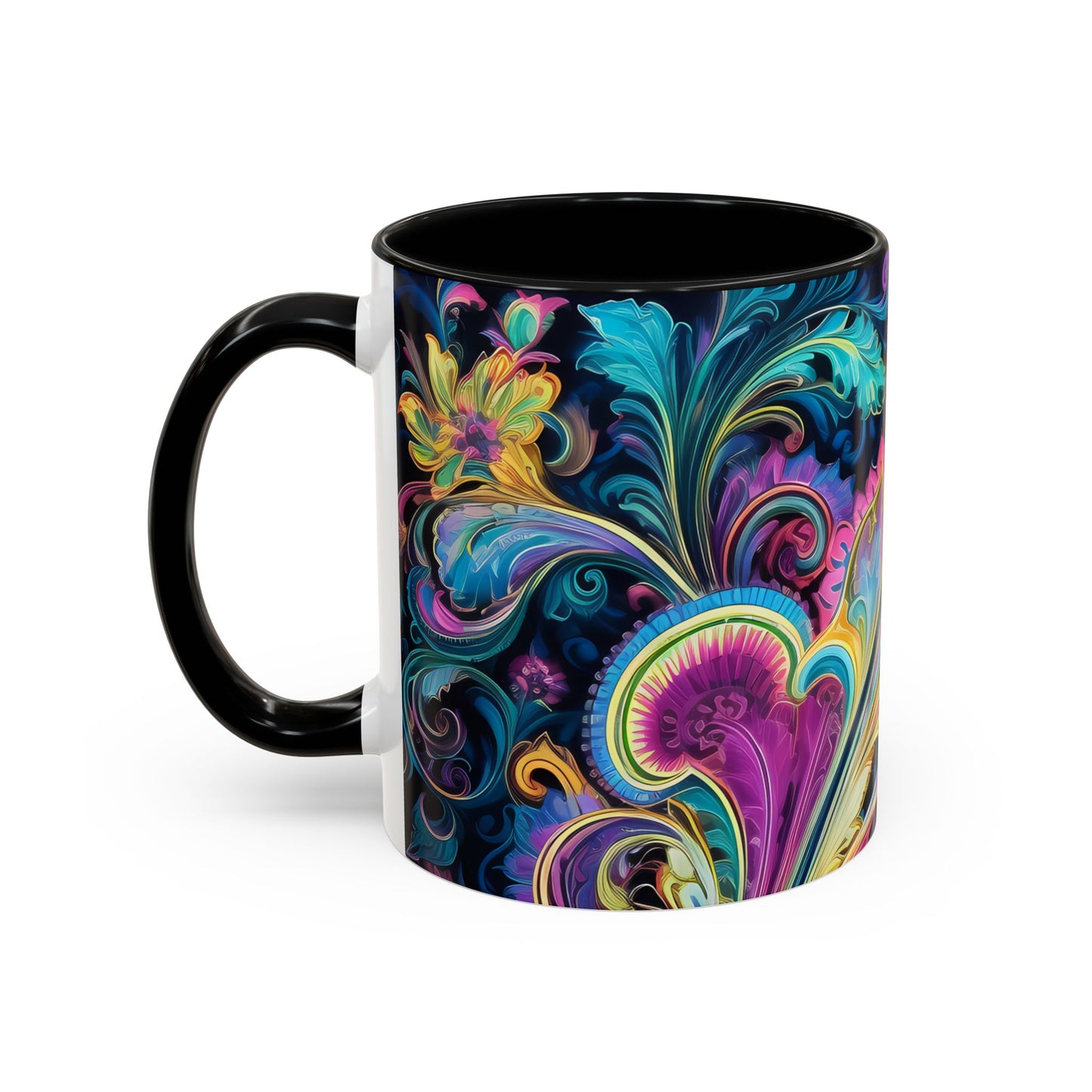 Ceramic coffee mug Ai image printed Hot beverage casual soup cup keeps the pride of Caffine alive with a morning cup of coffee Ai style 11oz