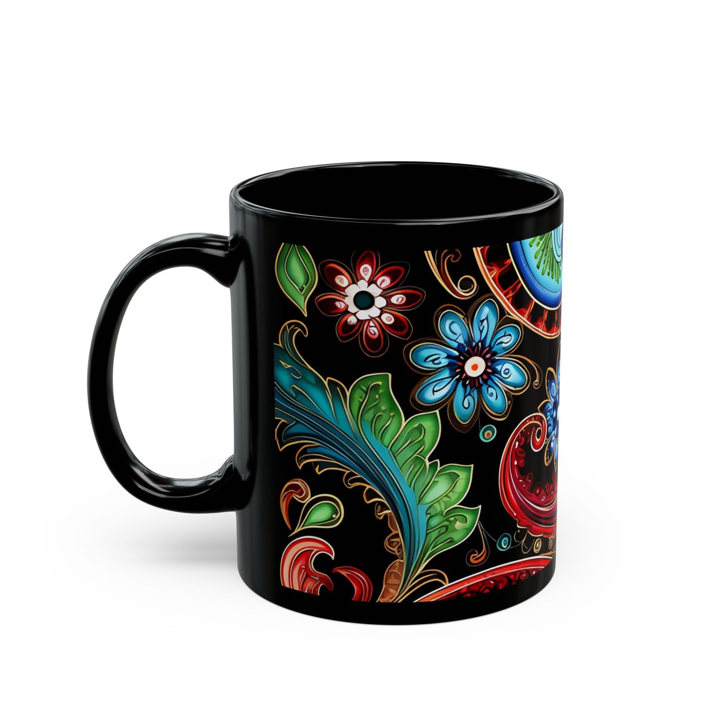 Ceramic coffee mug Ai image printed Hot beverage casual soup cup keeps the pride of Caffine alive with a morning cup of coffee Ai style 11oz