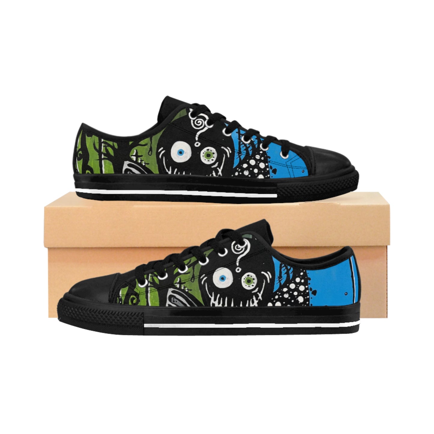 Women's Sneakers, street art, street wear, gothic, skinny fat