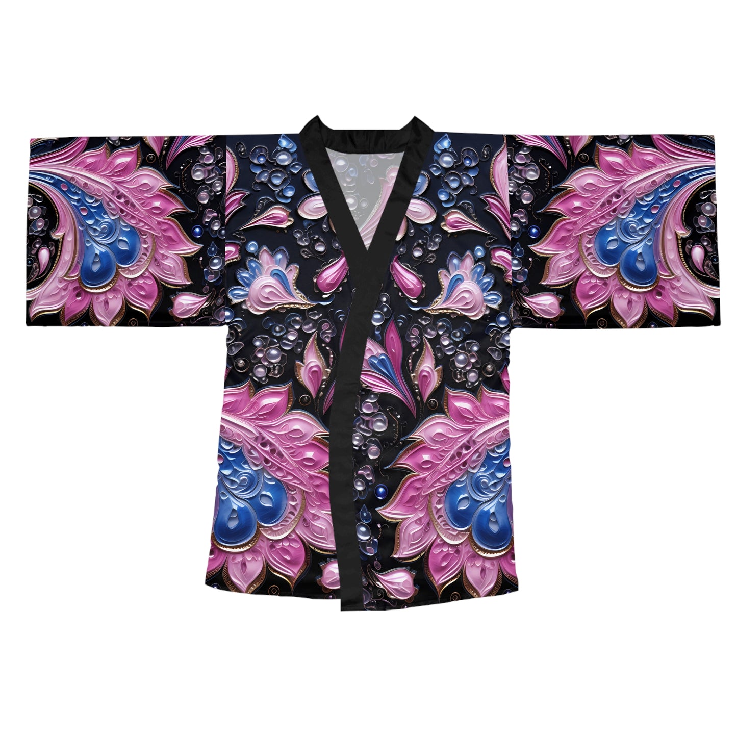 Womens kimono comfortable breathable paisley design leisure wear Spring kimono love of a regal spring Feminine wear casual womens wear