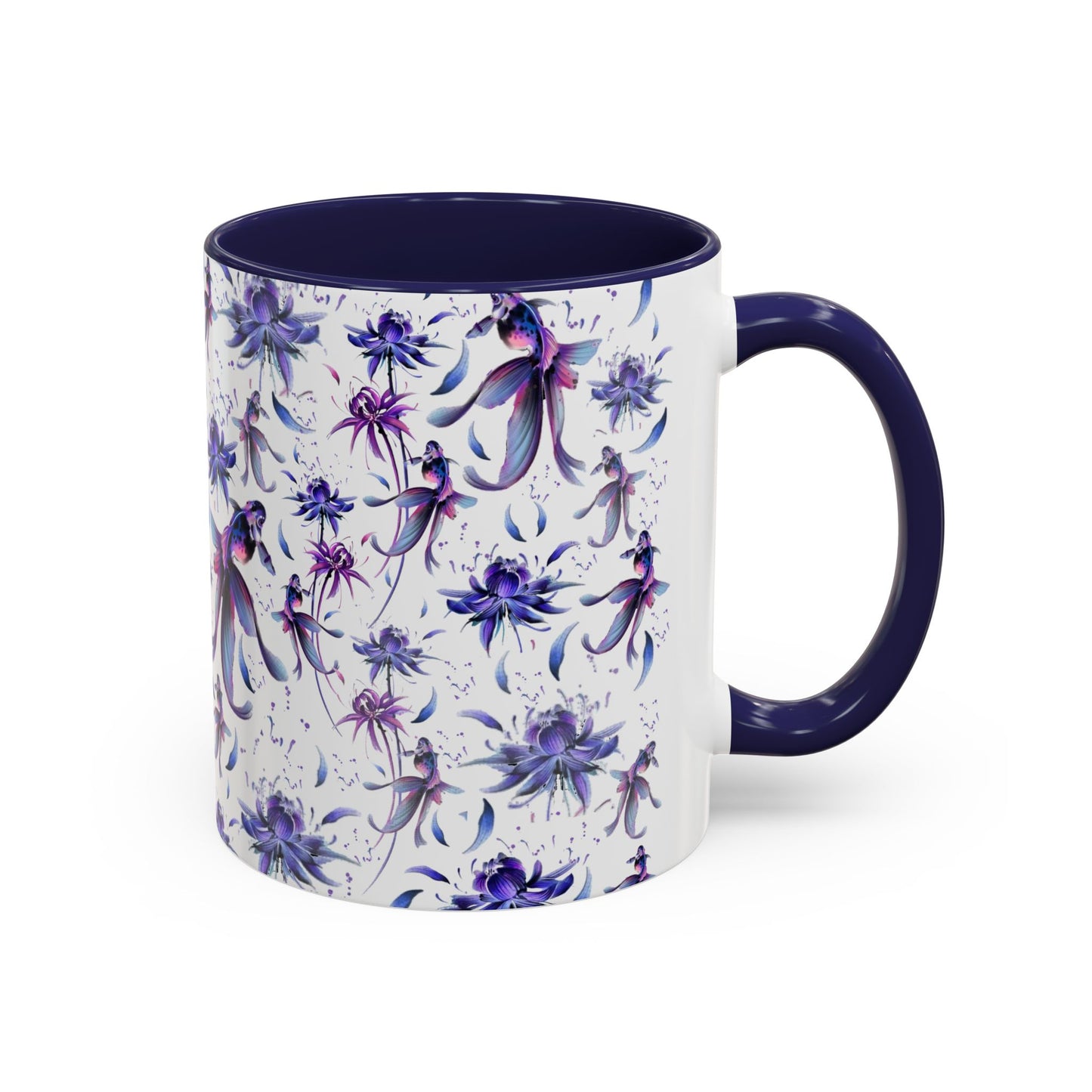 Flower print ceramic coffee mug Hot beverage casual soup mug keep the street life alive with a morning cup of coffee graffiti style