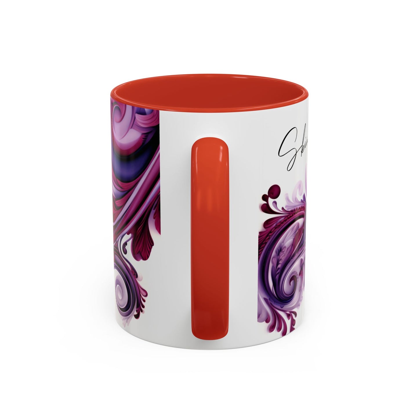 Coffee mug Paisley print ceramic Hot beverage casual soup cup keep the caffeine life alive with a morning drink of coffee regal style