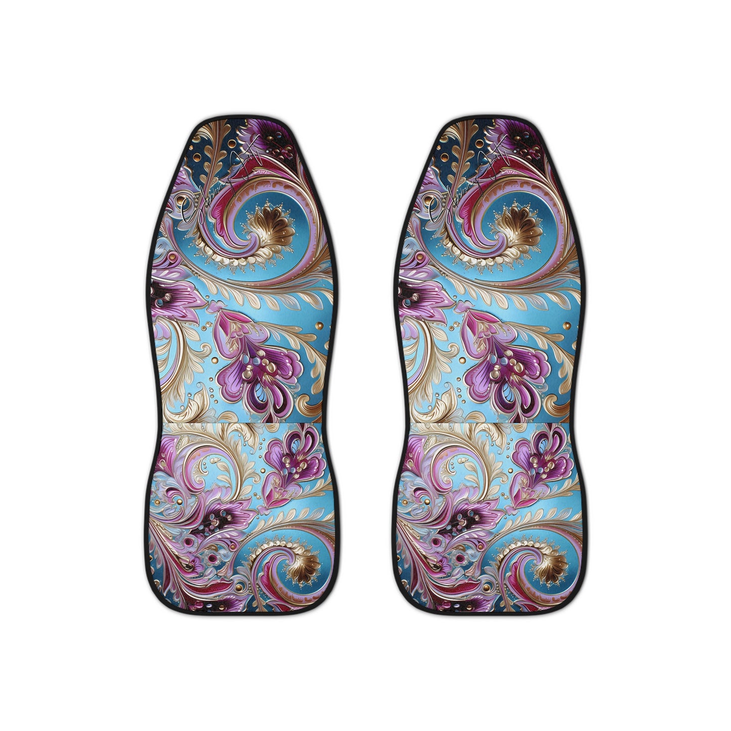 Car Seat Covers with a regal paisley twist Protect your seats with a stylish design made with Ai graphics