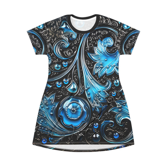 Dress T pjamas comfortable breathable paisley regal design leisure wear Spring T love of butterflies spring Feminine wear casual womens wear