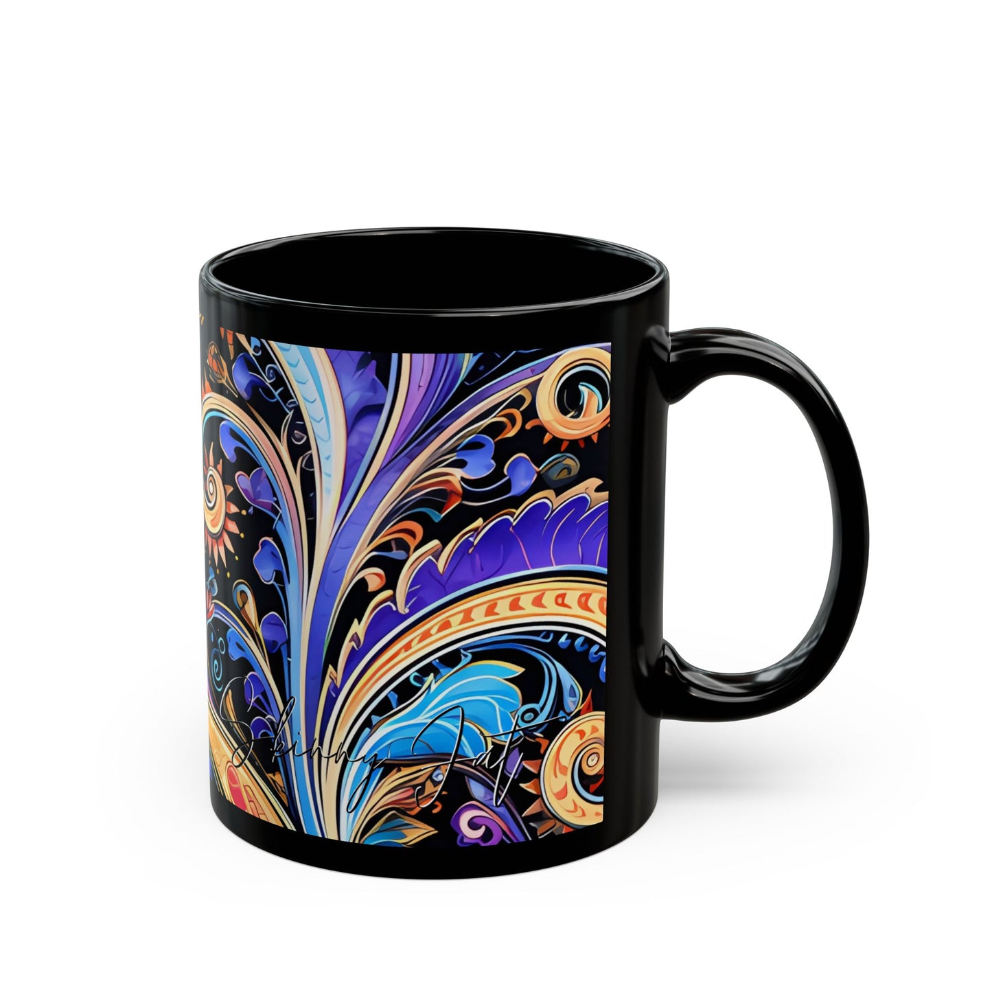 Ceramic coffee mug Ai image printed Hot beverage casual soup cup keeps the pride of Caffine alive with a morning cup of coffee Ai style 11oz