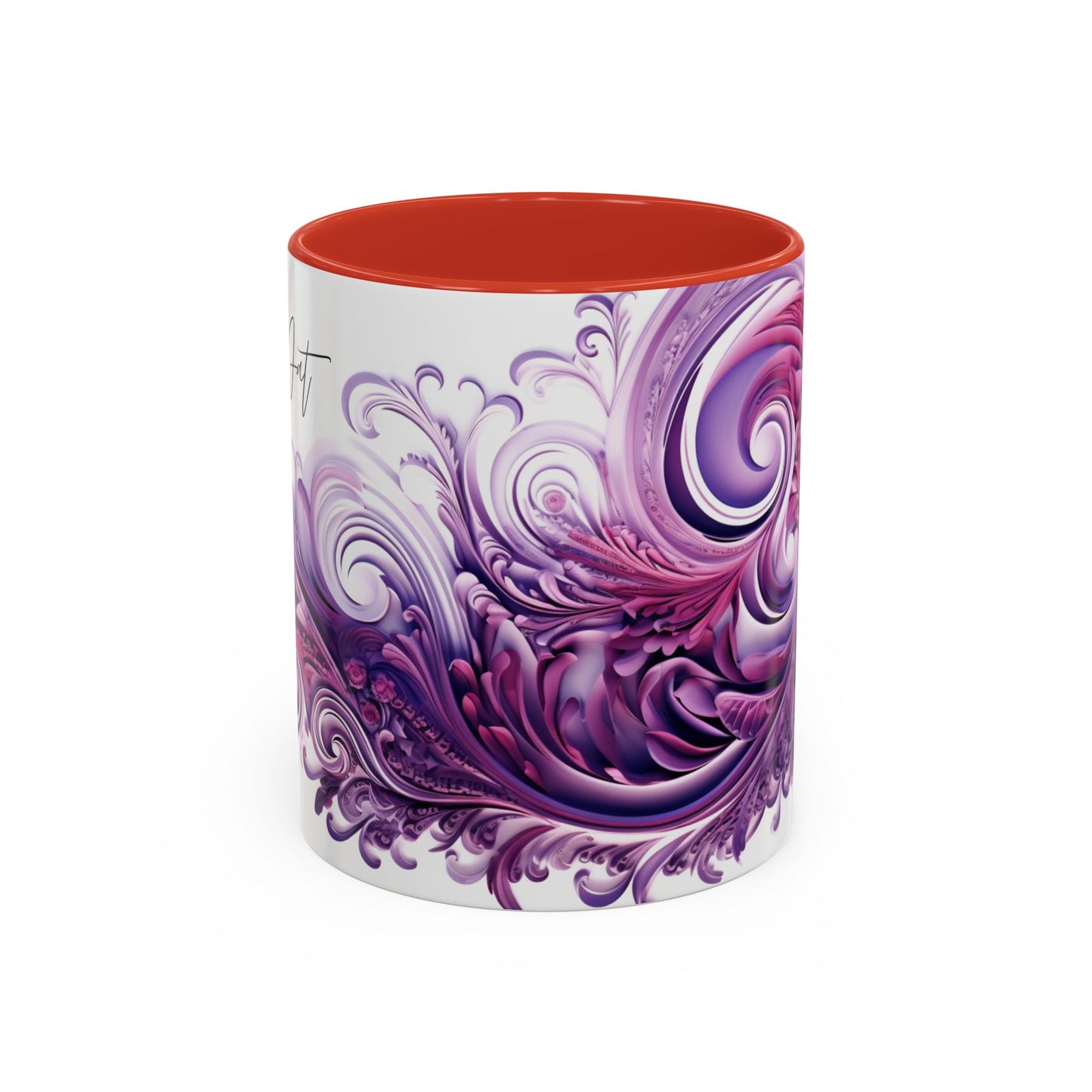 Coffee mug Paisley print ceramic Hot beverage casual soup cup keep the caffeine life alive with a morning drink of coffee regal style 11oz