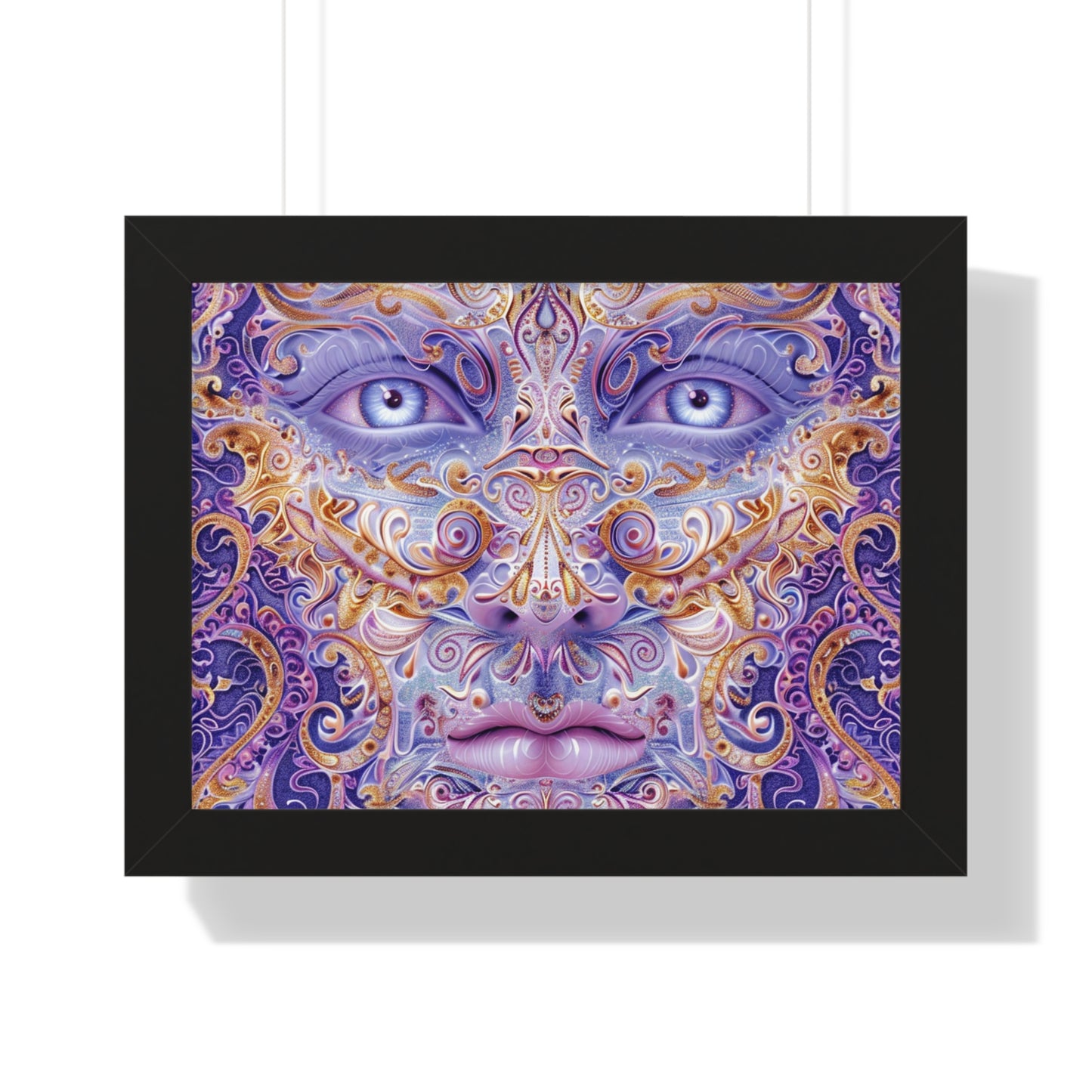 Mystical Eyes Framed Horizontal Poster - Decorative Wall Art for Home & Office