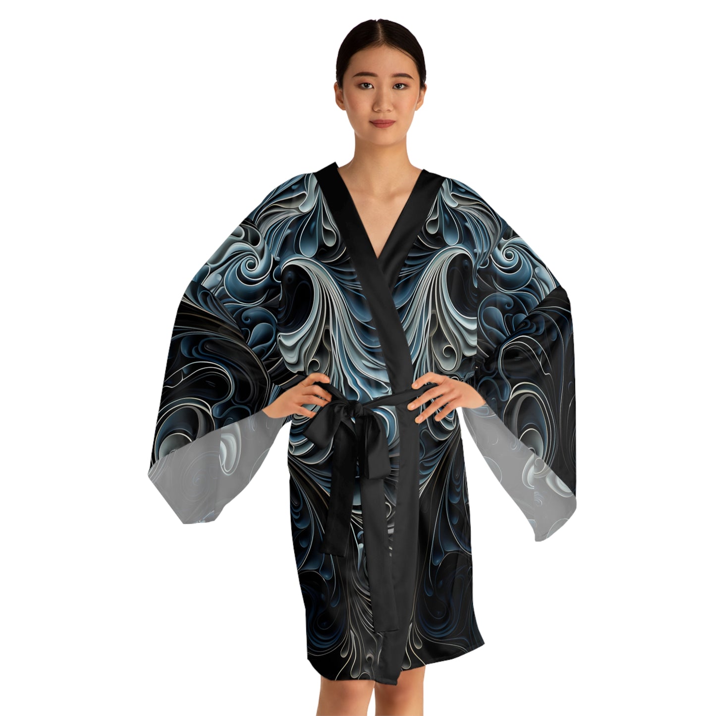 Womens kimono comfortable breathable paisley design leisure wear Spring kimono love of a regal spring Feminine wear casual womens wear