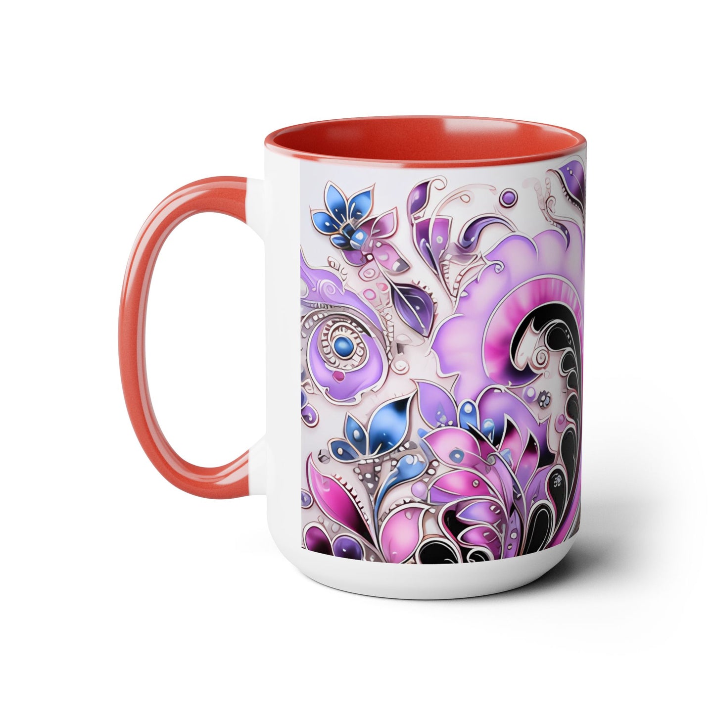 Ceramic coffee mug Ai image printed Hot beverage casual soup cup keeps the pride of Caffine alive with a morning cup of coffee Ai style 15oz