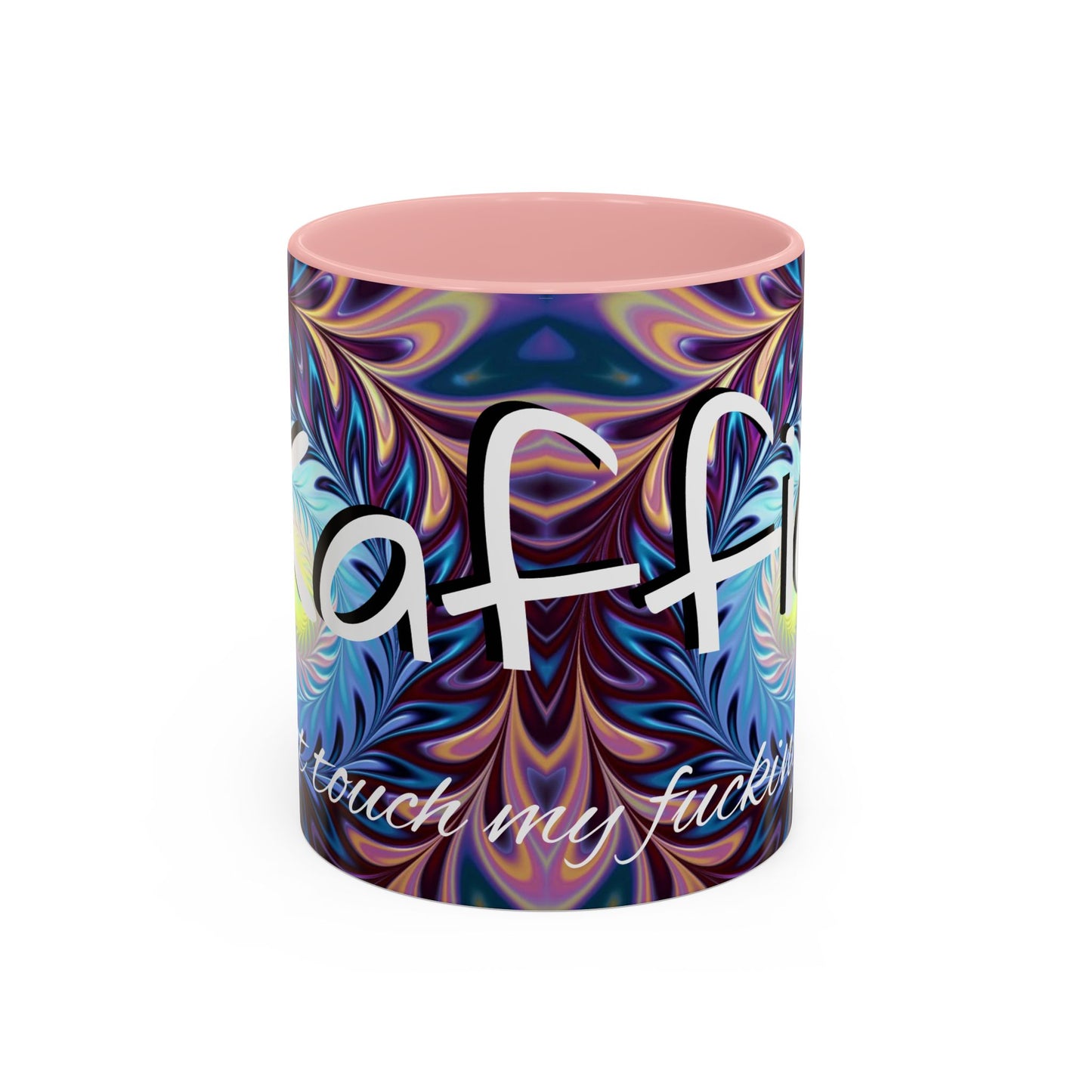 Kaffie cup print ceramic coffee mug Hot beverage soup mug keep the street life alive with a morning cup of coffee graffiti regal style 11oz