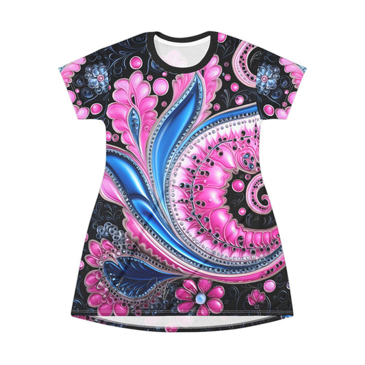 Spring dress T comfortable breathable paisley regal design leisure wear Spring T love of butterflies spring Feminine wear casual womens wear