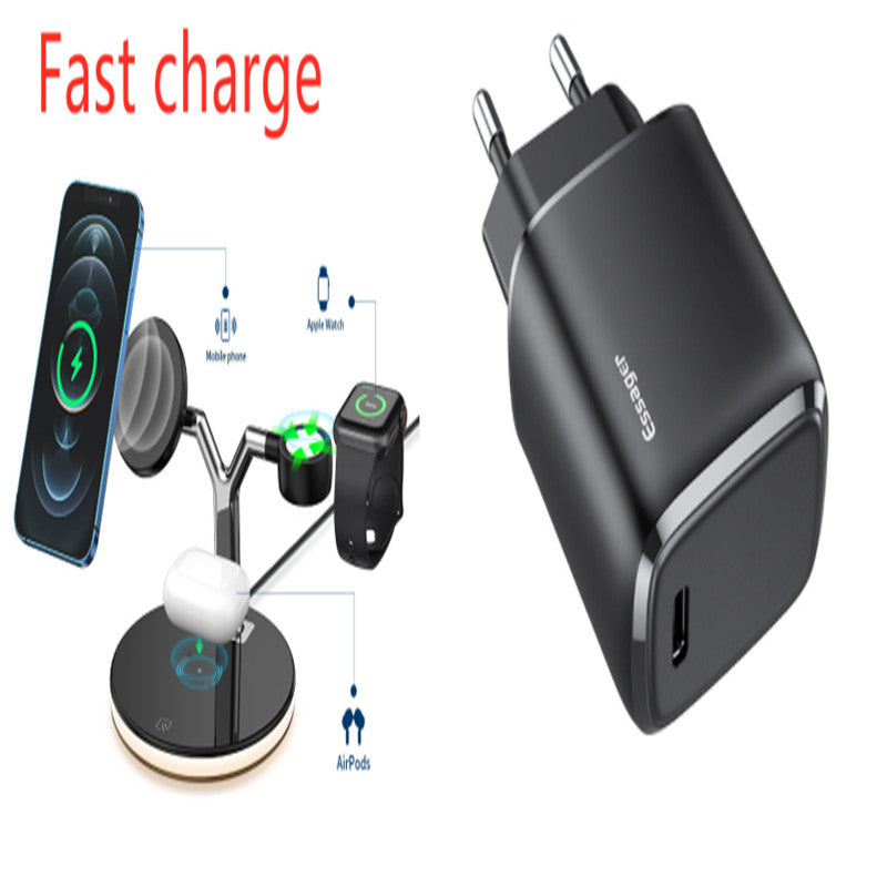 Compatible with Apple, 3 in 1 Magnetic Wireless Charger 15W Fast Charging Station for Magsafe Chargers