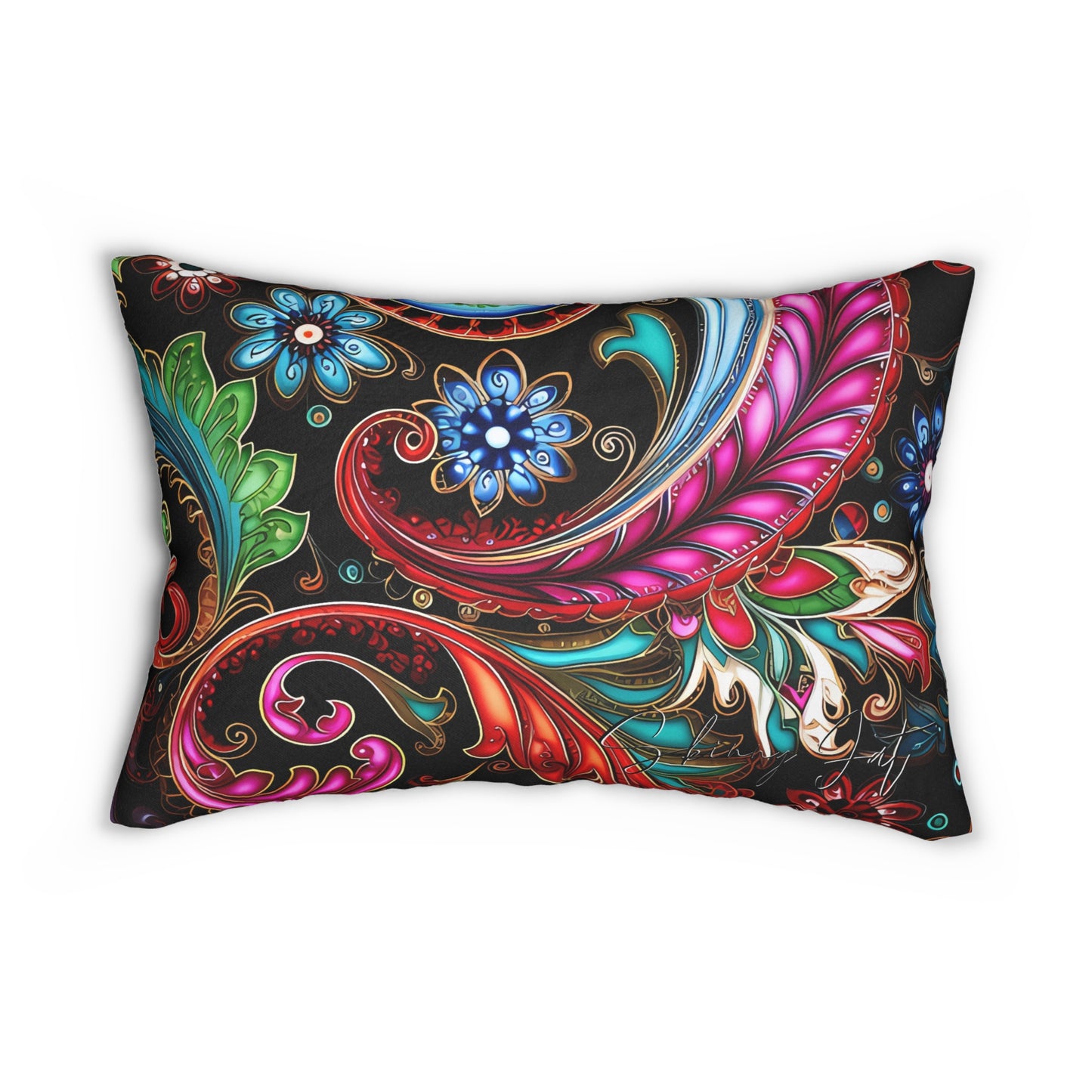 Spun Polyester lumbar Pillow with Stunning Graphics Innovative Comfort Artificial Intelligence in Every Thread gift for everyone