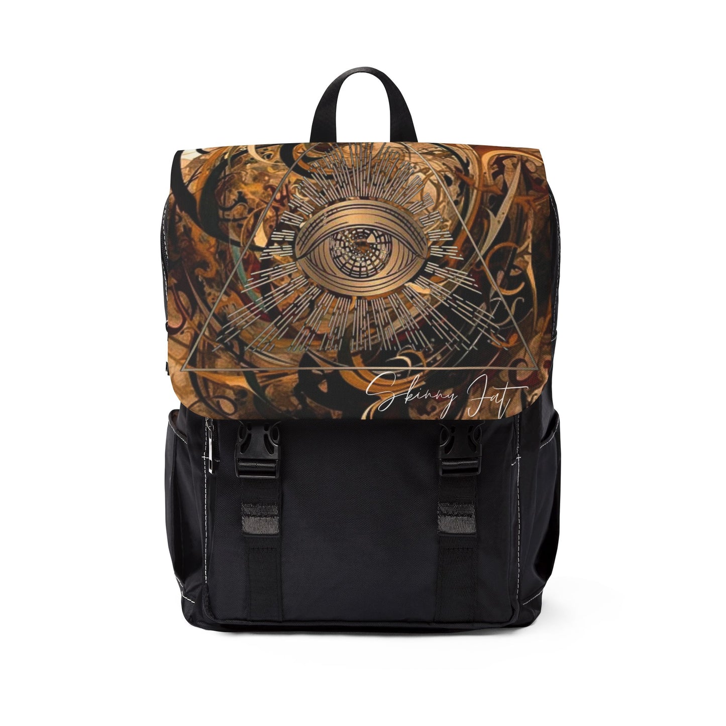 Shoulder bag Backpack for trippy art lovers Ai graphic inspired imagery Ai graphics back pack Back to school vibe Unisex make up Backpack